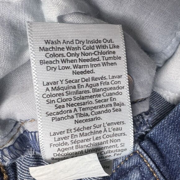 SOFIA JEANS BY SOFIA VERGARA Lila Shorts Mid Rise Distressed Denim Jeans Blue 6 - Picture 7 of 7